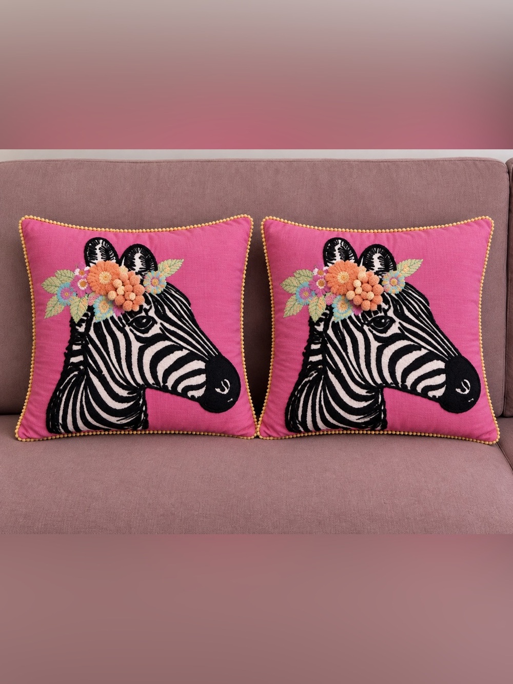 Plush Velvet Rose Sofa - Home Accents